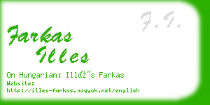 farkas illes business card